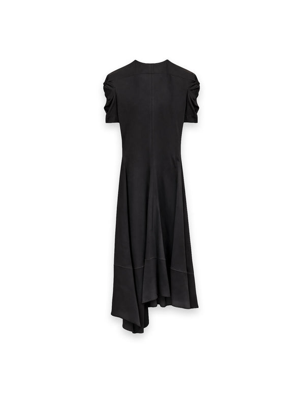 Twist Shoulder Dress Kleid – Kleid mit gedrehten Schulterdetails
