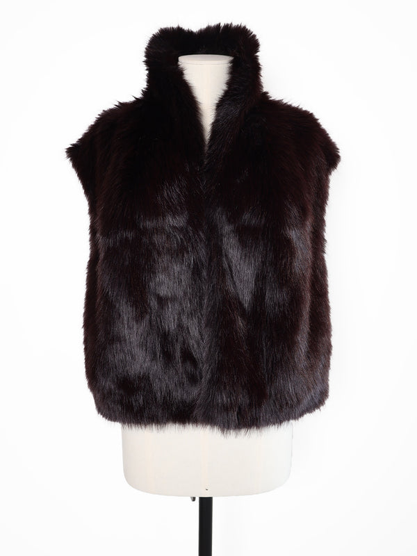 Gilet – Weste in Felloptik 