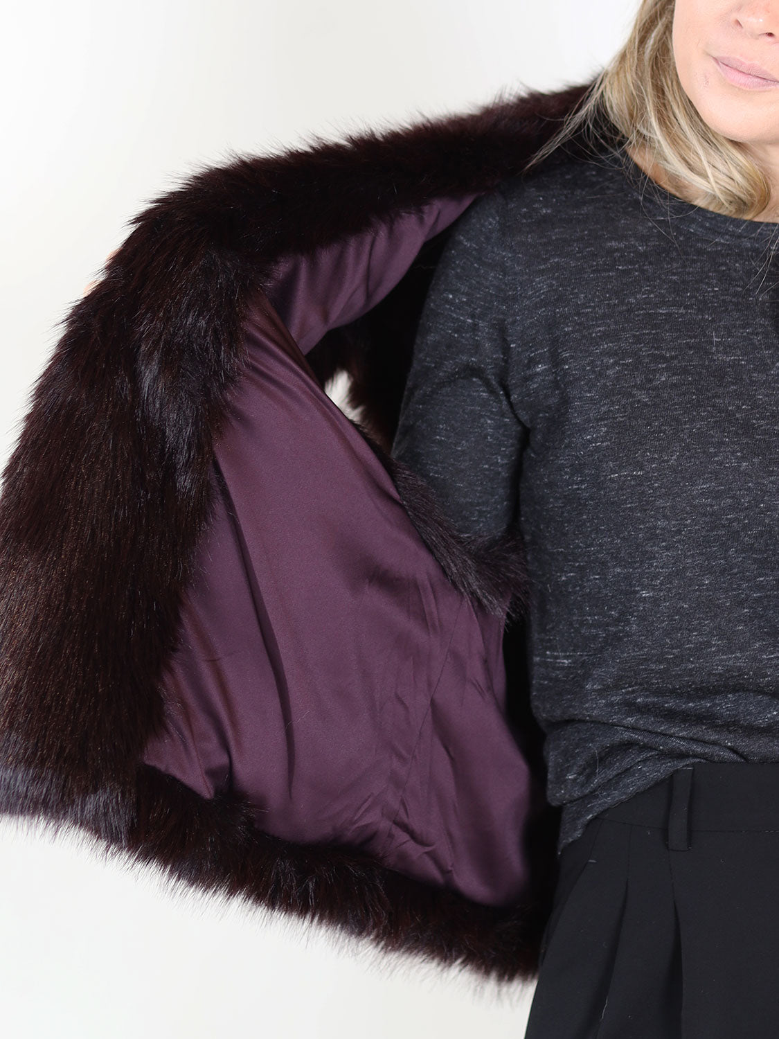 Gilet – Weste in Felloptik 