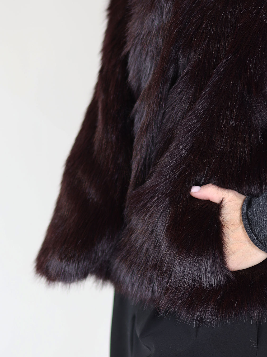 Gilet – Weste in Felloptik 