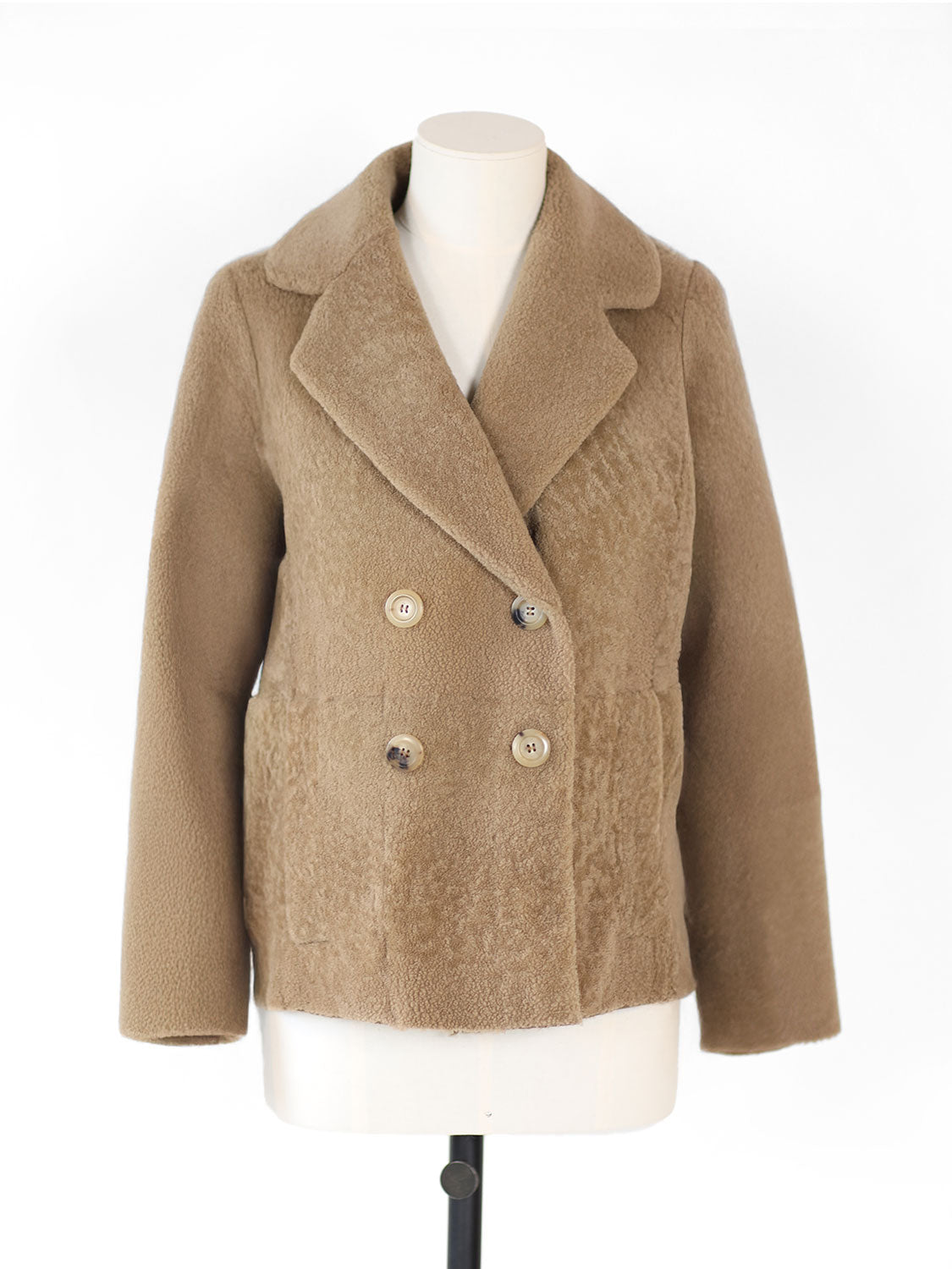 Light Curly – Kurzer Shearling-Mantel