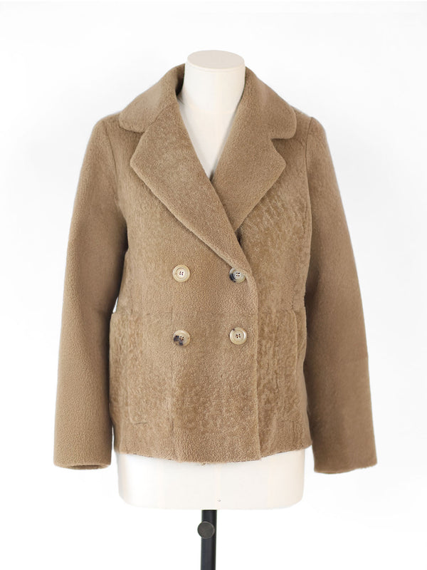 Light Curly – Kurzer Shearling-Mantel