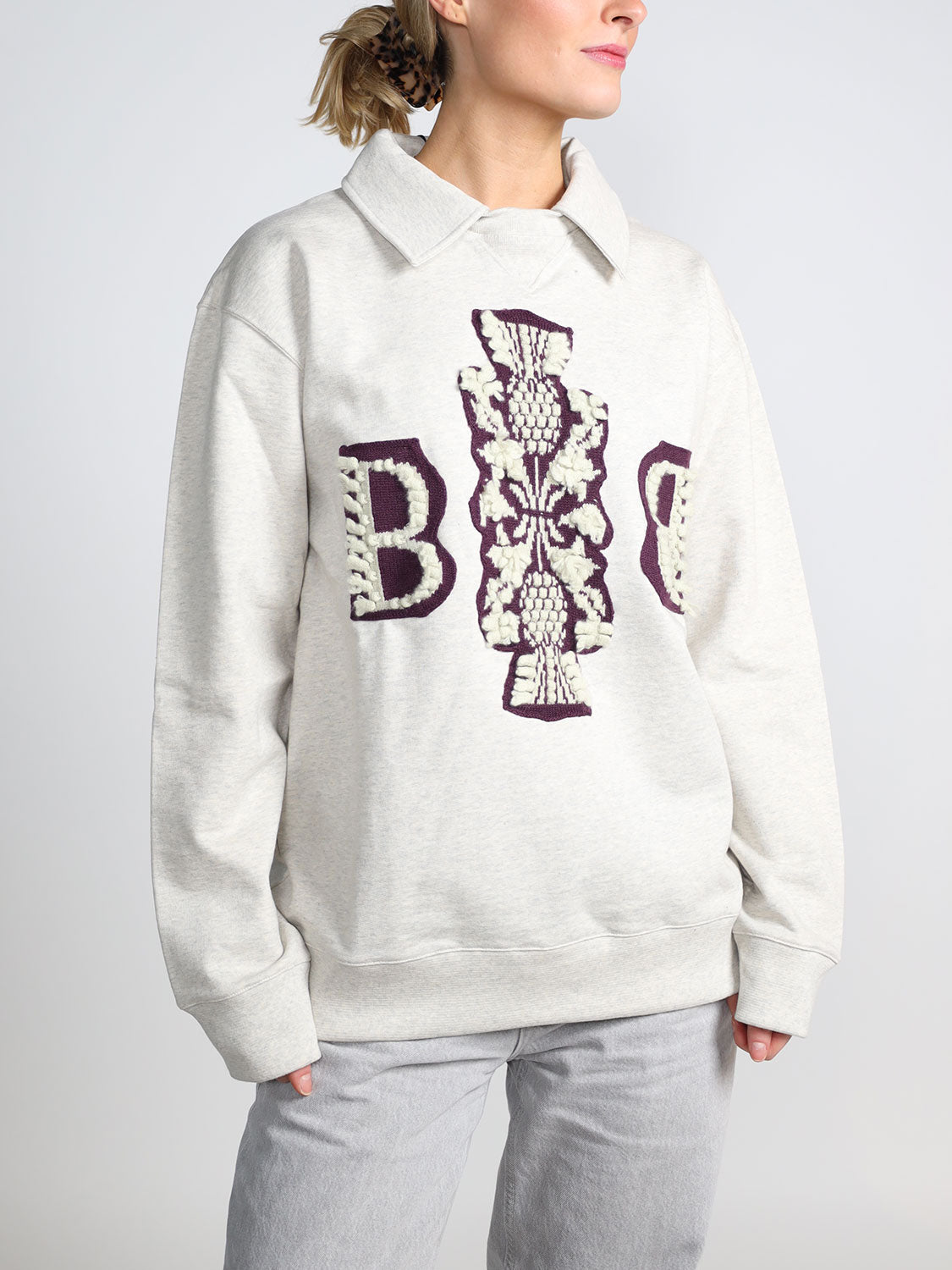 Thistle Logo - Pullover mit Hemdkragen