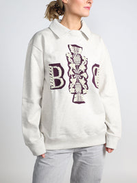 Thistle Logo - Pullover mit Hemdkragen
