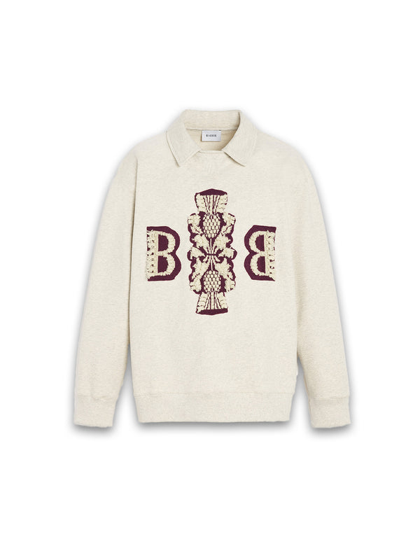 Thistle Logo - Pullover mit Hemdkragen