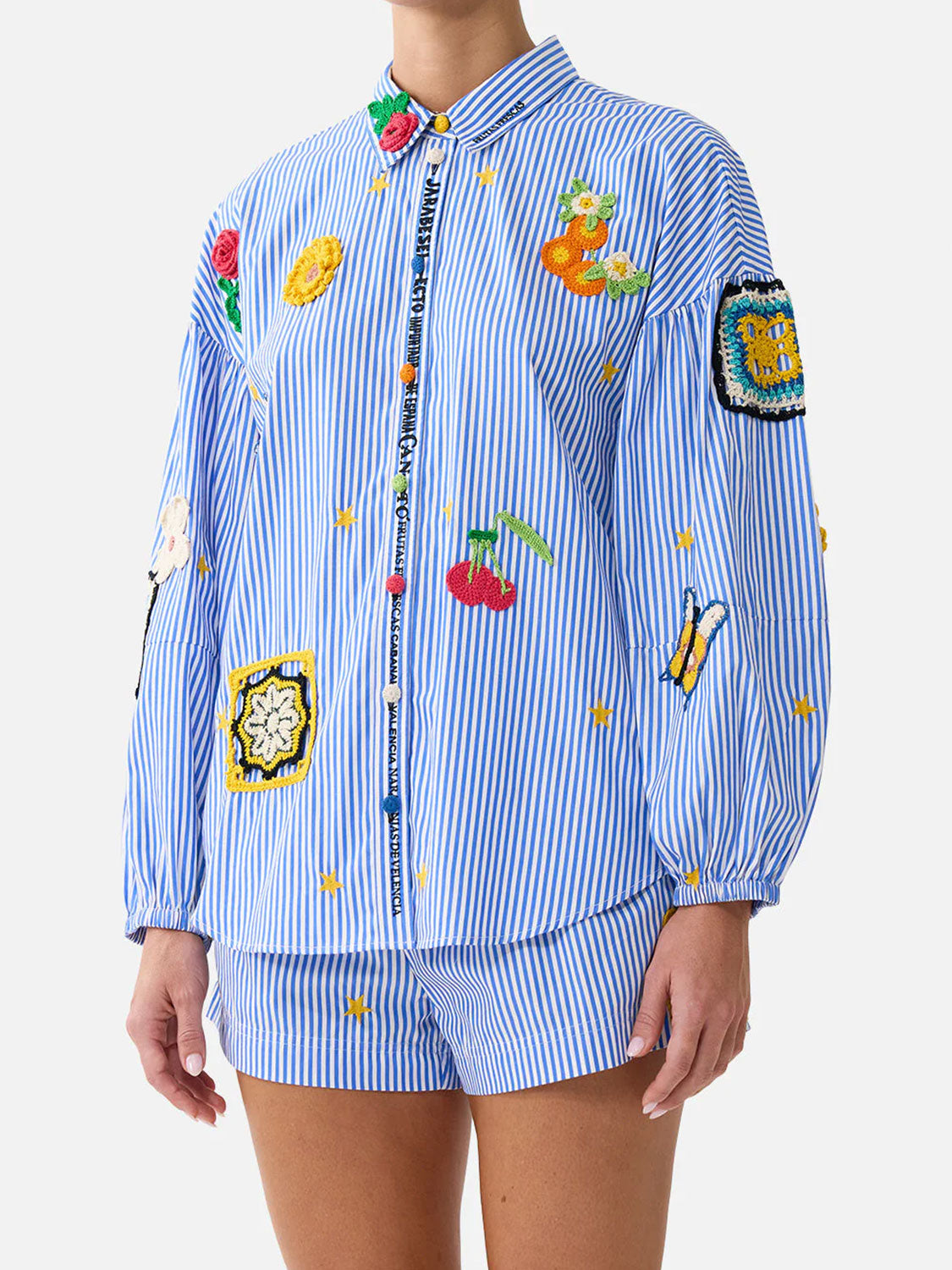 Bluse mit sommerlichem Print