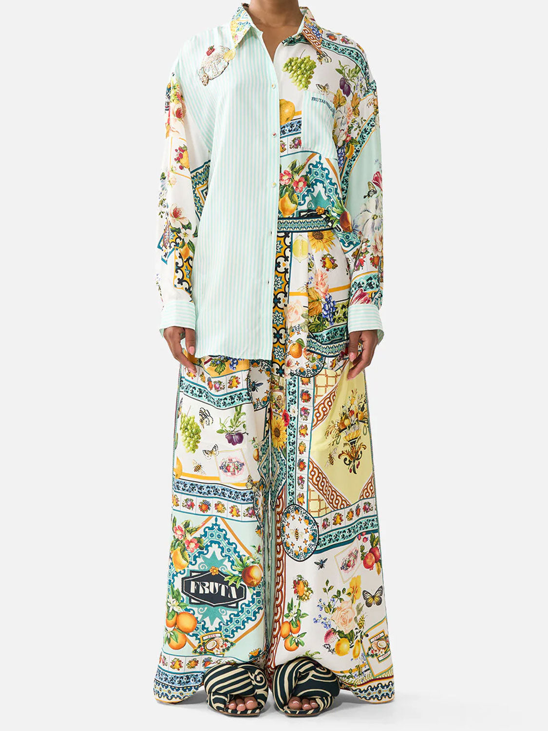 Hose mit sommerlichem Print