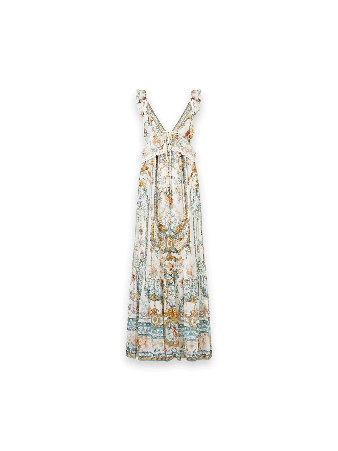 PRE-RUFFLE BRALETTE	MAXI DRESS