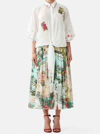 PRE-LONG SKIRT WITH CORSET WAIST