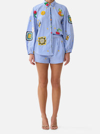Shorts mit sommerlichem Print