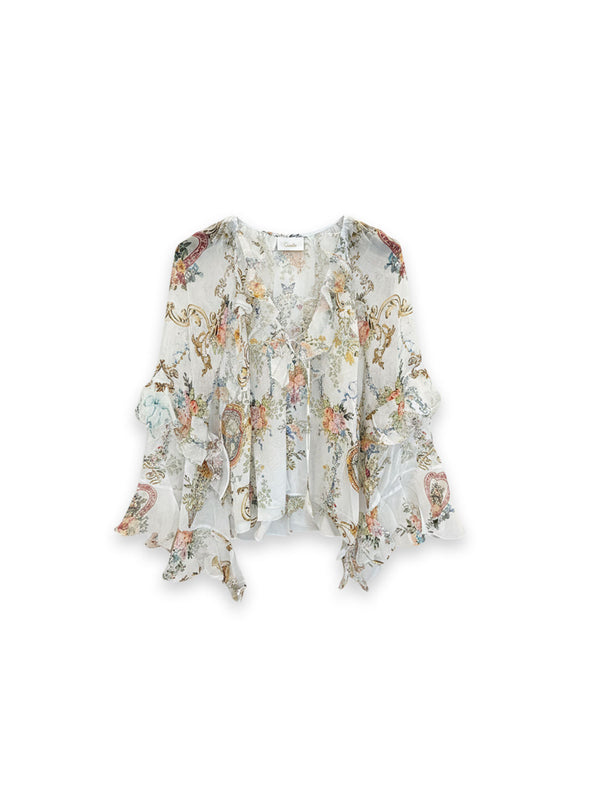 Romantic Ruffle Bluse