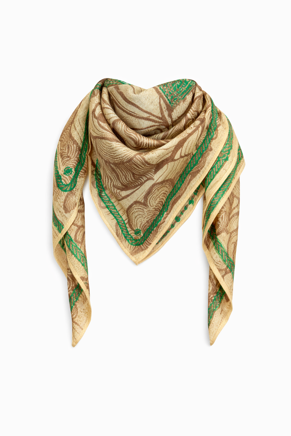 Midicubefel Tuch mit grafischem Print