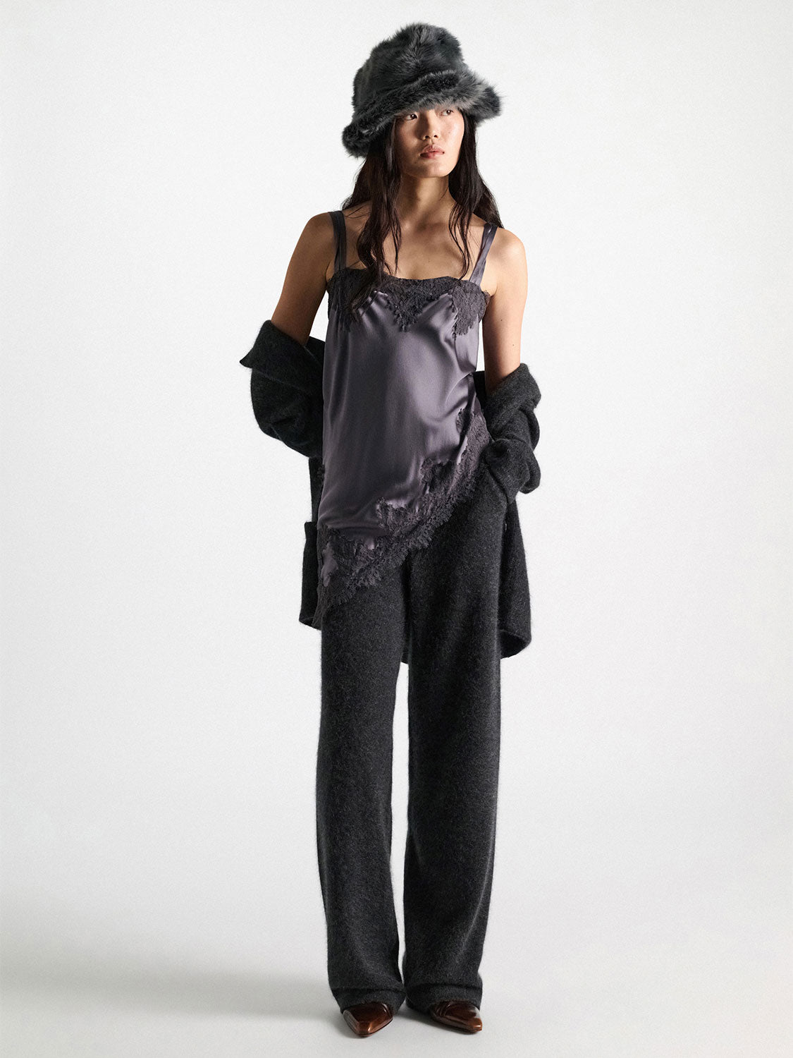 Sense Of Shine Top – Asymmetrisches Spitzentop