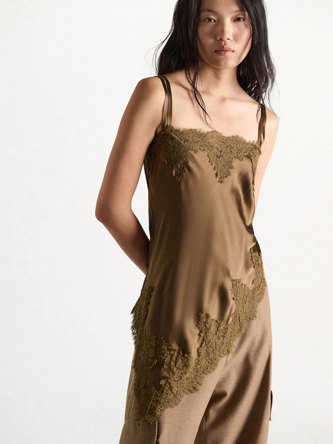 Sense Of Shine Top – Asymmetrisches Spitzentop