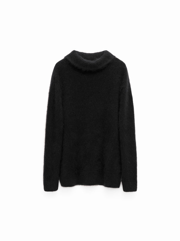 Rollkragenpullover aus Merino und Cashmere