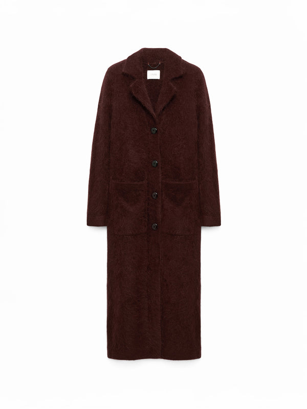 Fluffy Statement – Mantel aus Merino und Cashmere