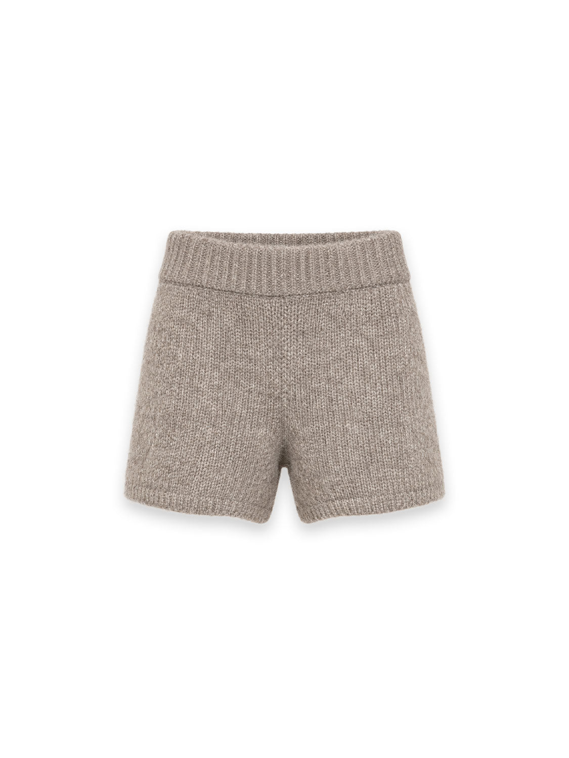 Freda Shorts - Weiche Strickshorts mit breitem Rippbund