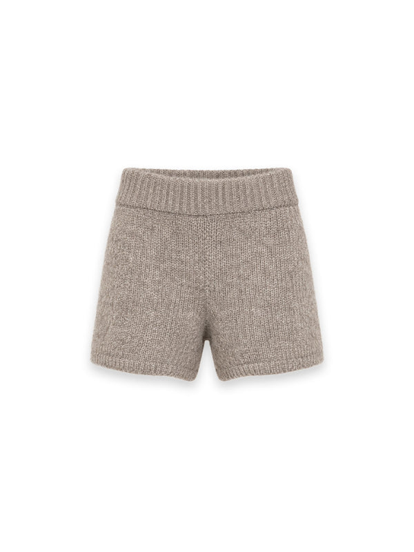 Freda Shorts - Weiche Strickshorts mit breitem Rippbund