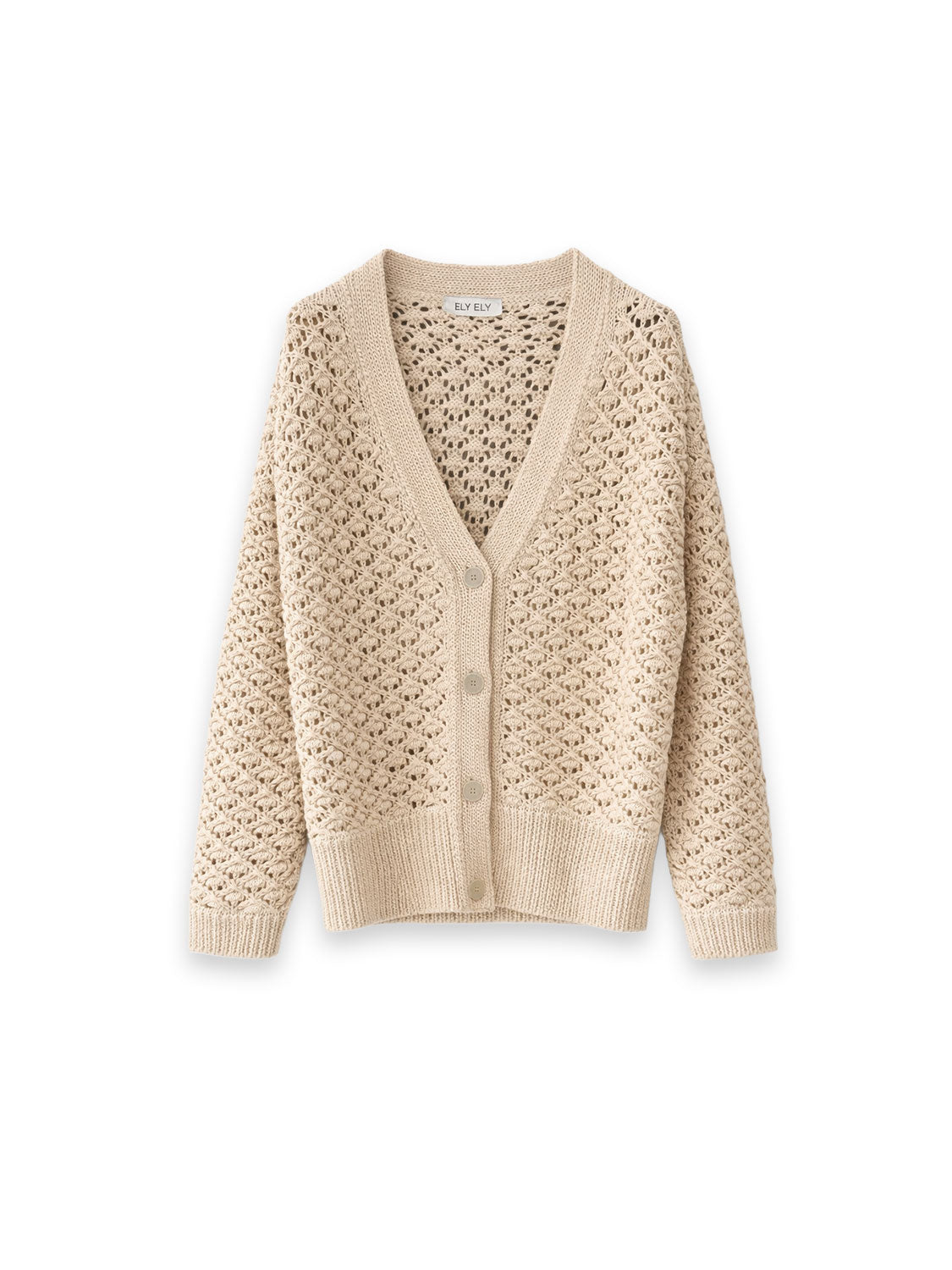 Callie – Häkelstrick-Cardigan aus Baumwollmix