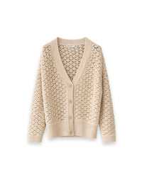 Callie – Häkelstrick-Cardigan aus Baumwollmix