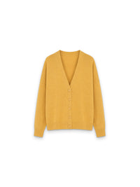 n°517 Simo – Oversize-Strickjacke + Weiches Cashmere mit tiefem V-Ausschnitt