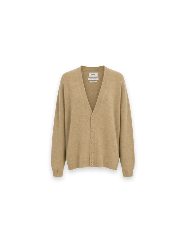 n°517 Simo – Oversize-Strickjacke + Weiches Cashmere mit tiefem V-Ausschnitt
