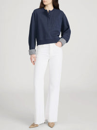 The Stripe Cuff – Pullover mit gestreiften Bündchen