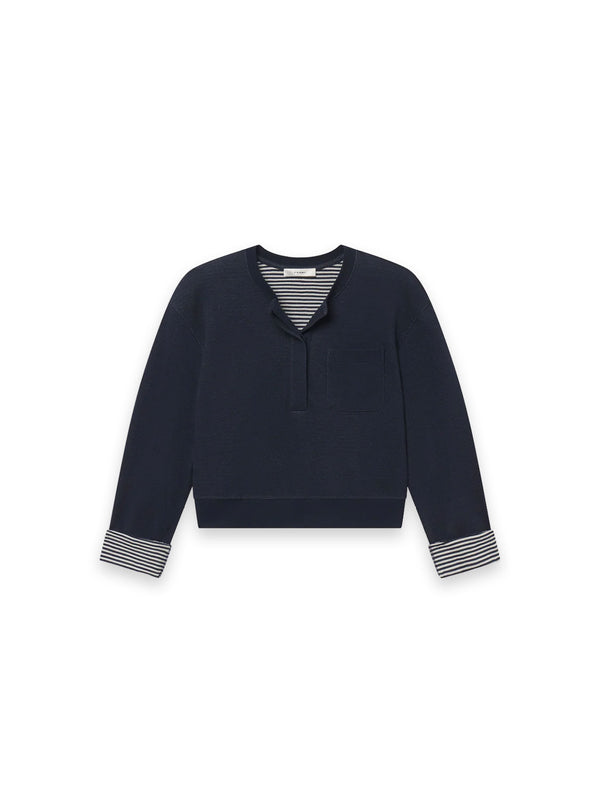 The Stripe Cuff – Pullover mit gestreiften Bündchen