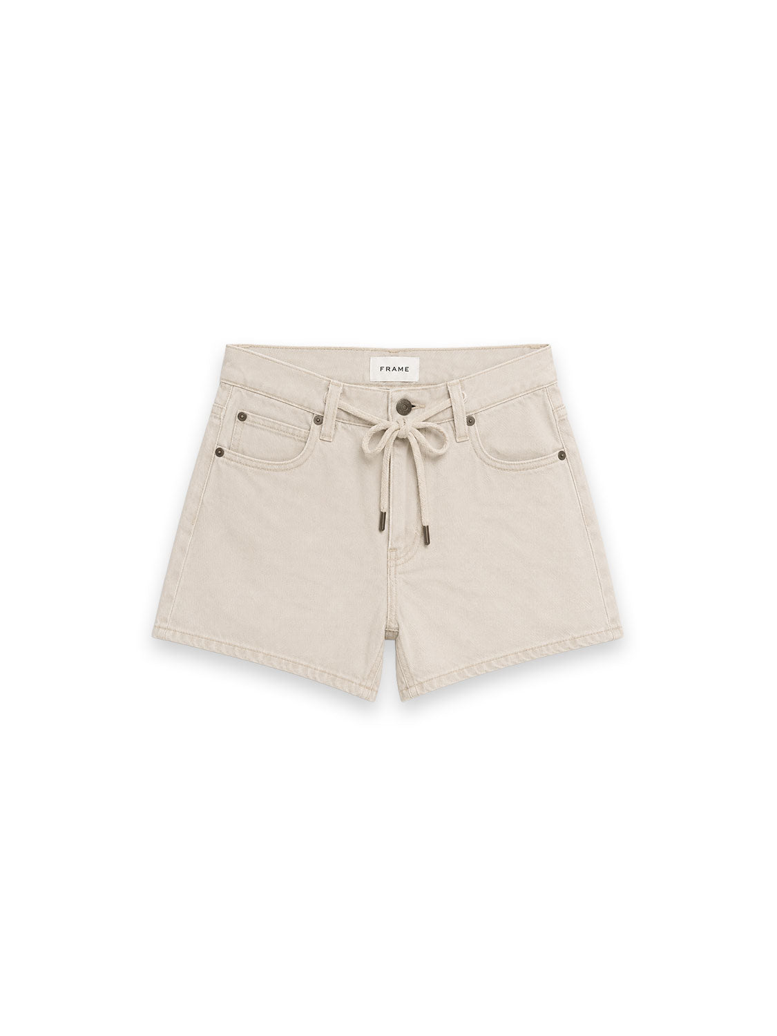 The Off Duty – Denim Shorts mit Bindedetail
