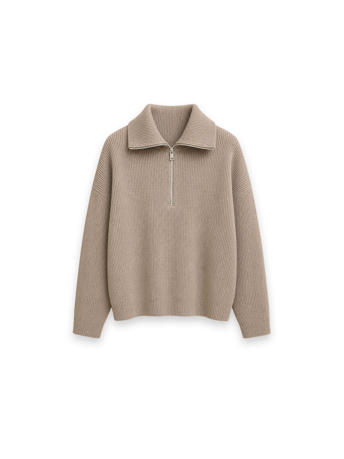 Retro Polo mit Reißverschluss