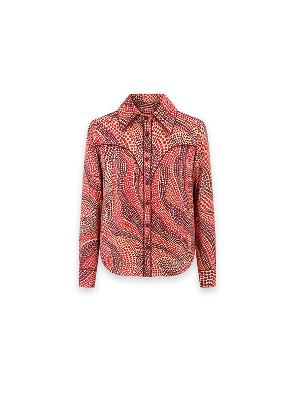 Root Australia Print Bluse