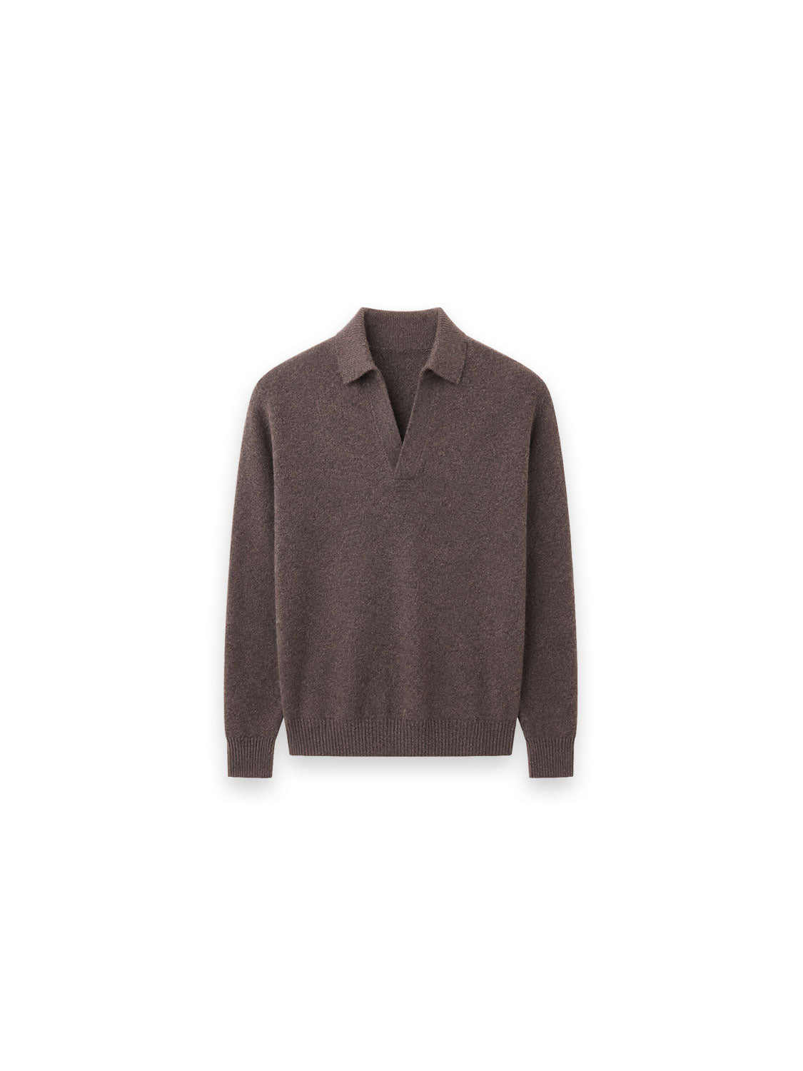 Mens Polo Strickpullover mit Polokragen