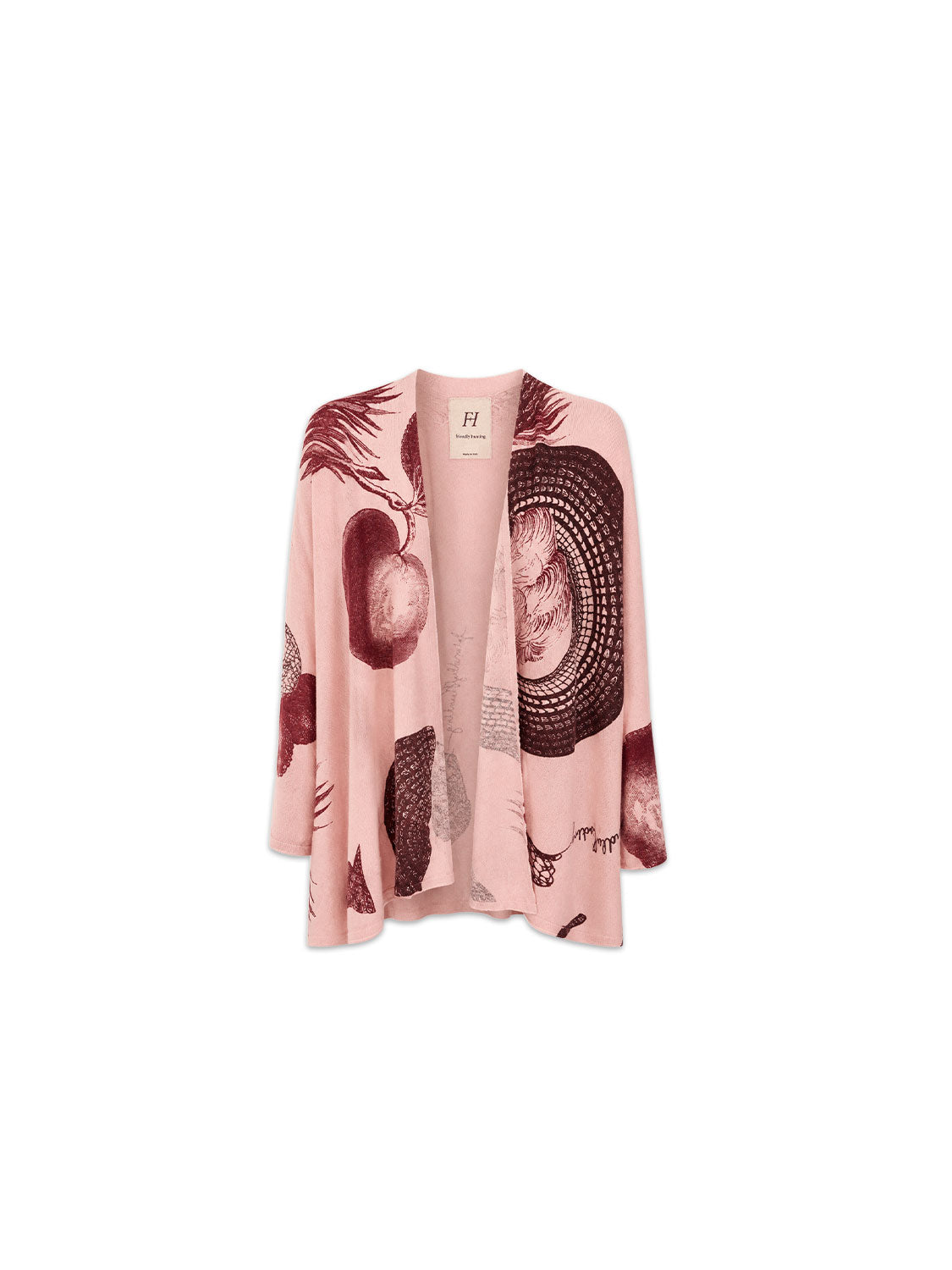Shepherd Stole Print Strickjacke