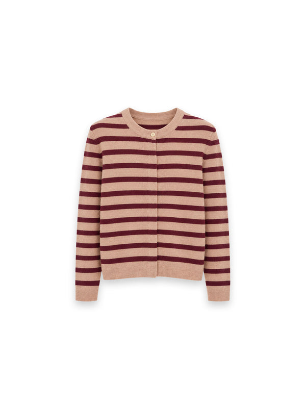 Josefa New Stripe - Rundhals Strickjacke