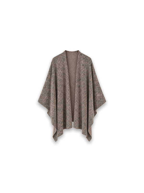 Print Tuch – Elegantes Tuch mit filigranem Rautenmuster und weich fließender Silhouette