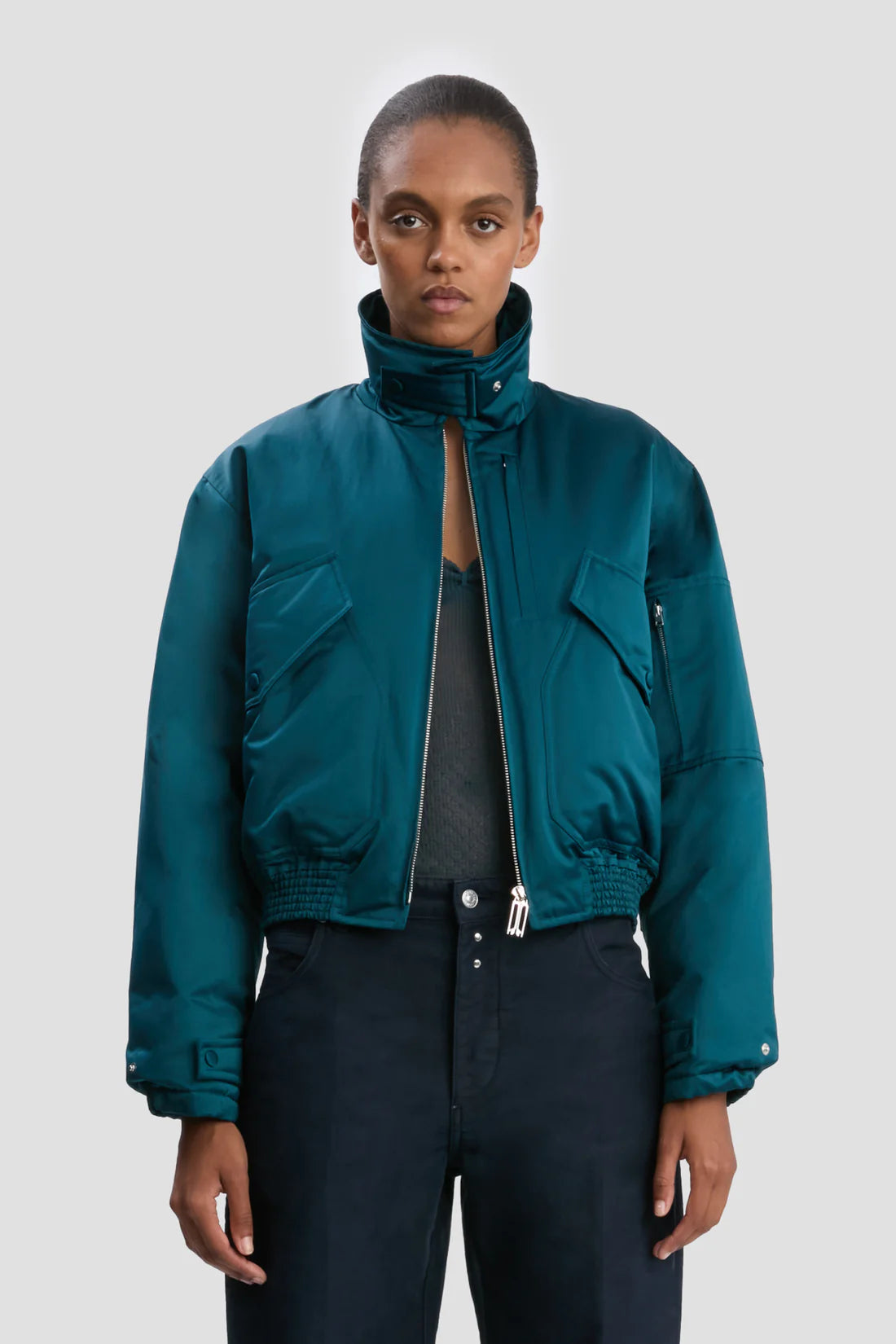 Padded – Gefütterte Bomberjacke mit kurzer Silhouette