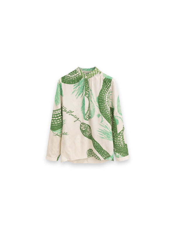 Mitra Bluse mit Print