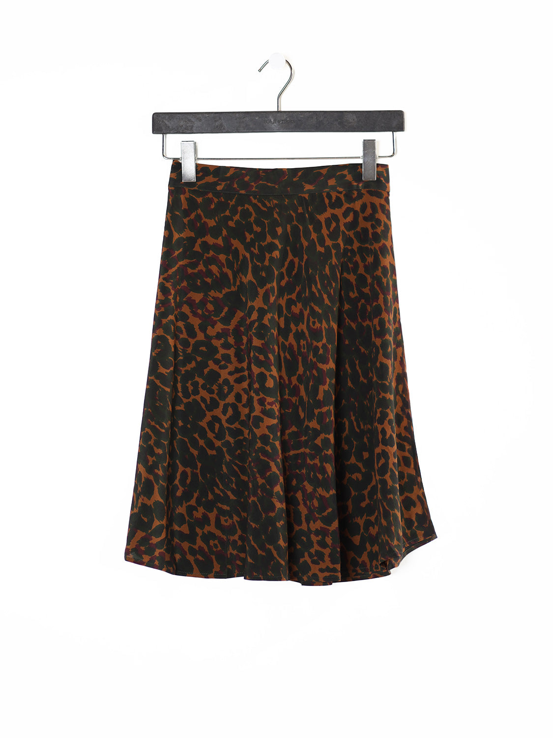 Kurzer Faltenrock mit Leoparden Muster