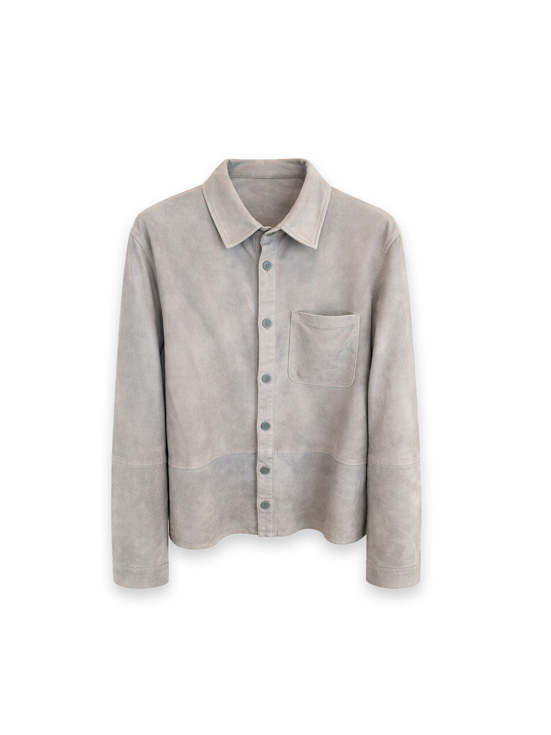 Lederhemd mit cleaner Silhouette und modernem Look