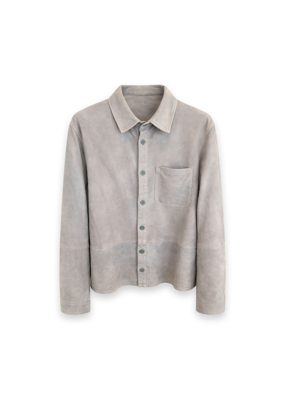 Lederhemd mit cleaner Silhouette und modernem Look