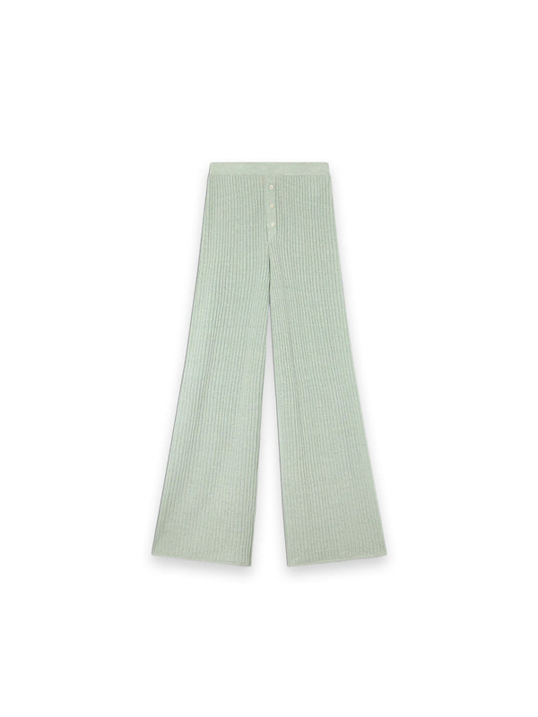 Rib Hose mit weiter Silhouette