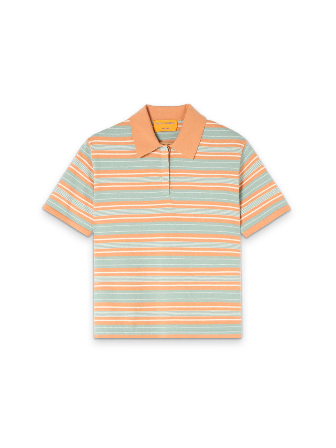 Feinstrick-Poloshirt mit Streifen