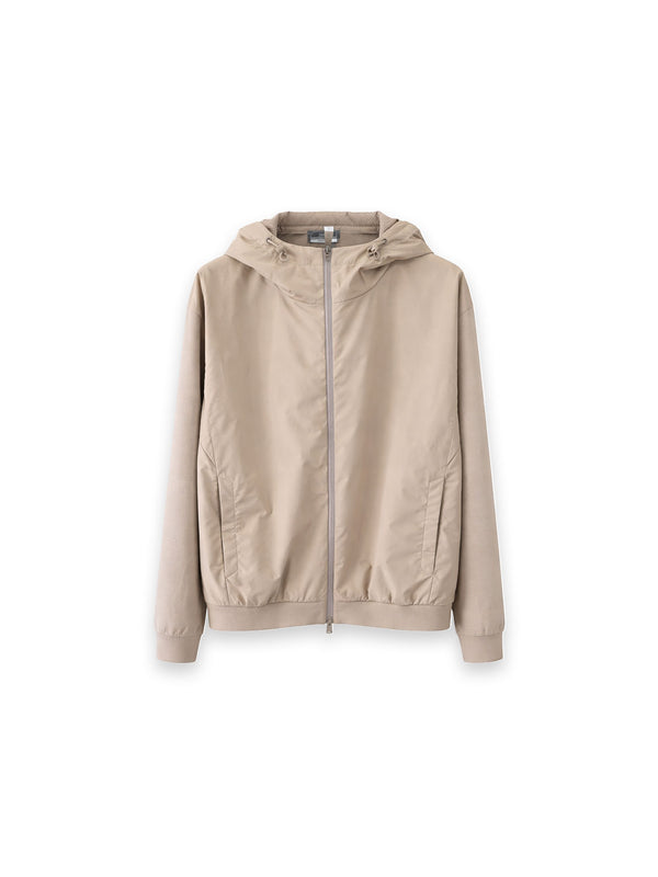 Kapuzenjacke mit funktionalem Polyester und elastischen Bündchen