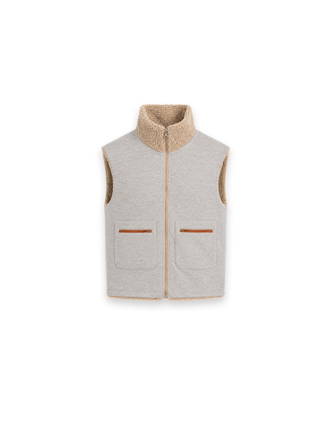 Wendbare Weste in Teddy-Optik