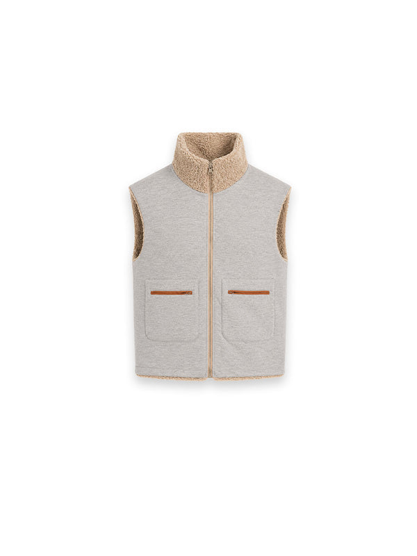 Wendbare Weste in Teddy-Optik