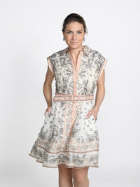 Gemustertes Midikleid