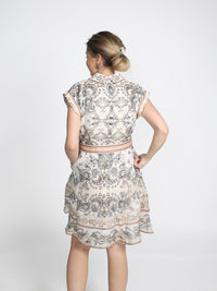 Gemustertes Midikleid