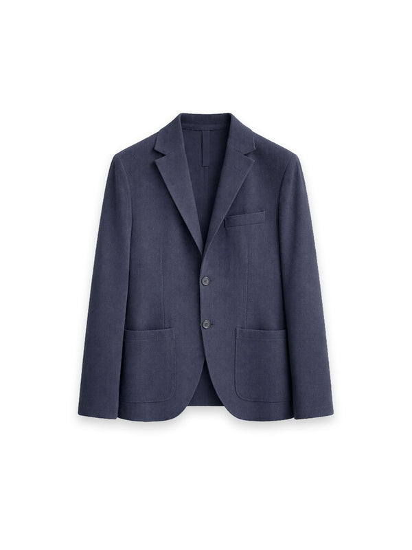 Klassischer Zweiknopf Blazer in strukturierter Qualität