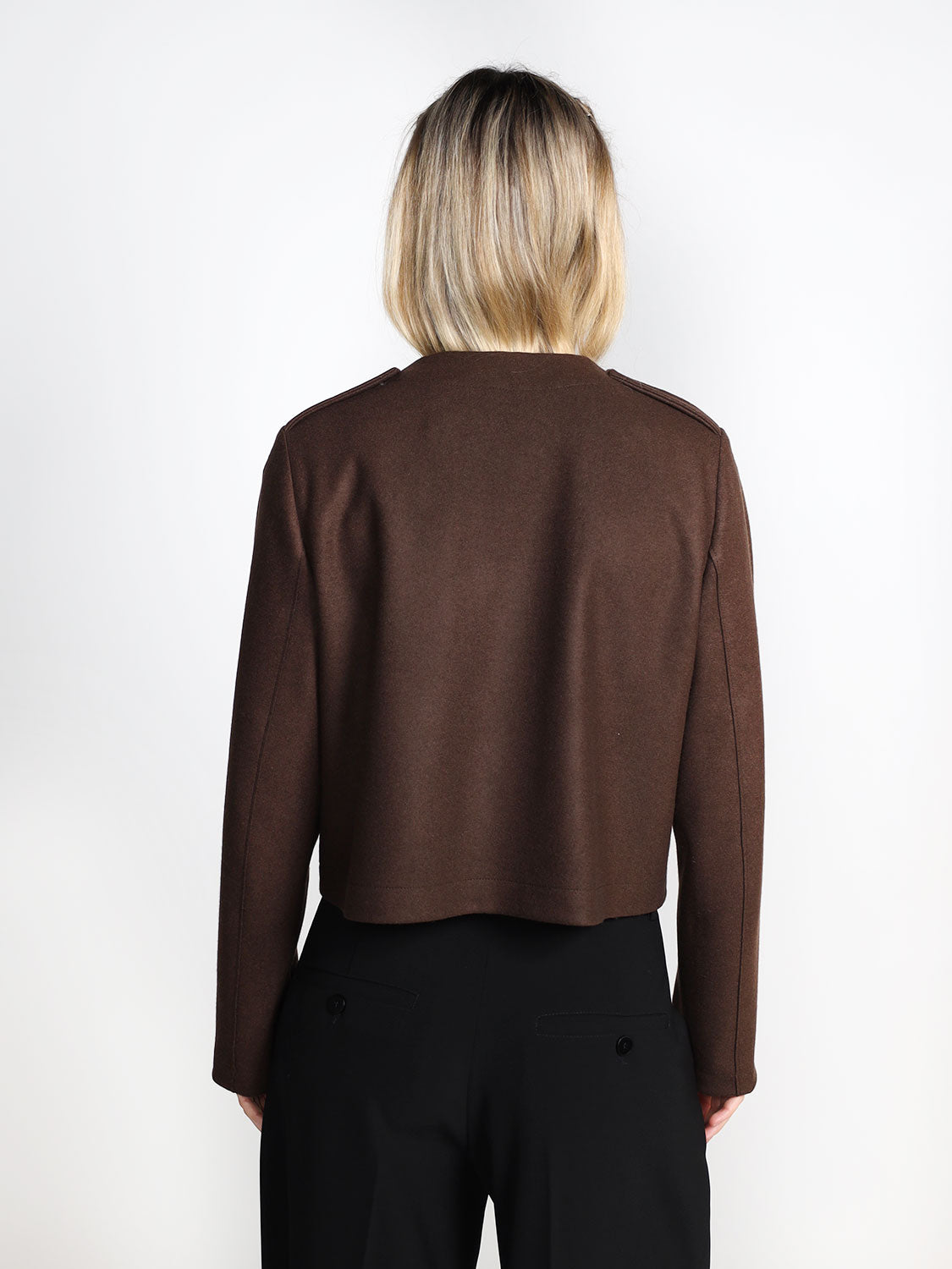 Kurze Jacke aus Schurwolle