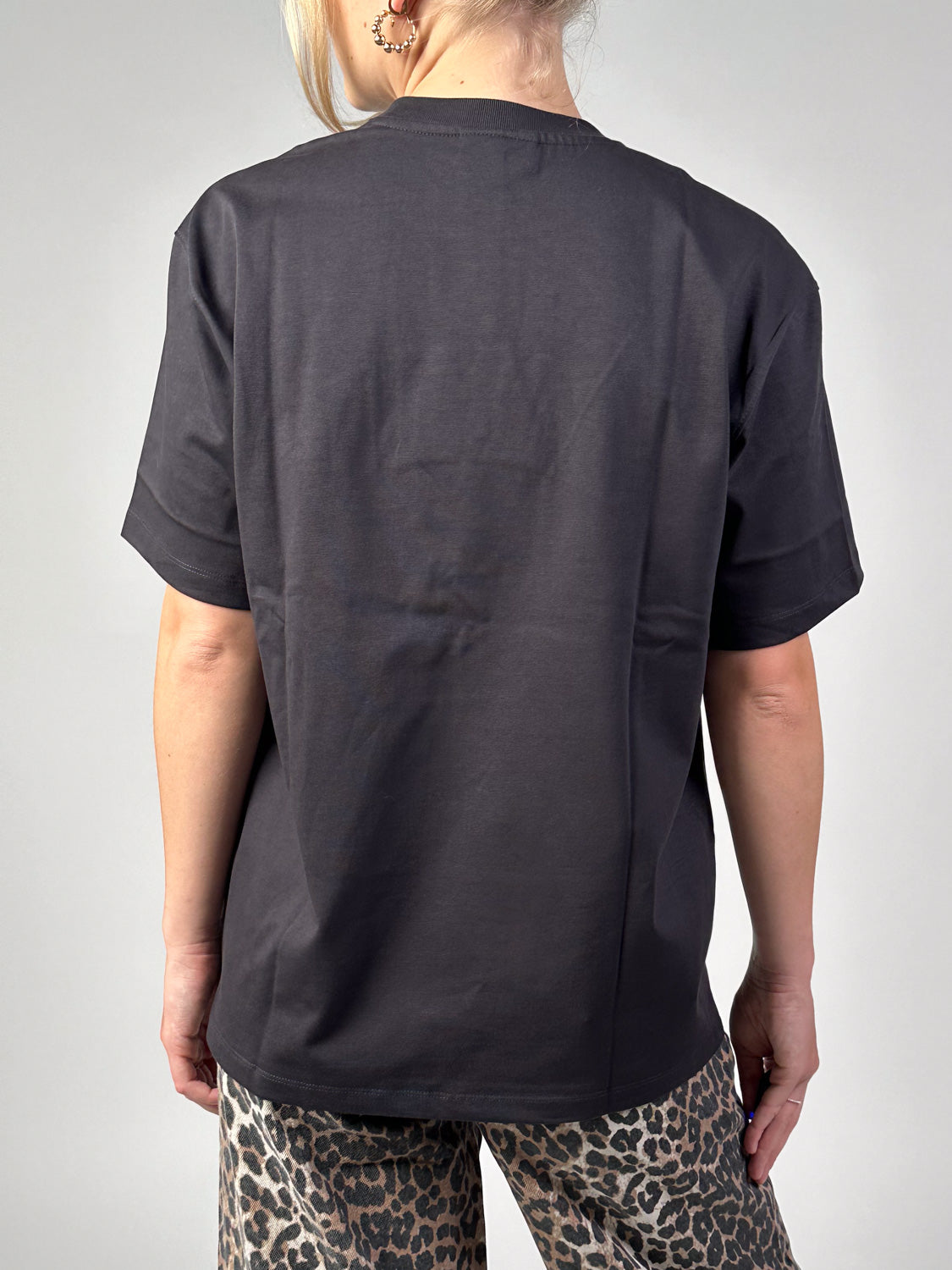 Heavy Cotton T-Shirt mit Glitzer Branding